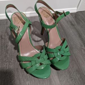 Vince Camuto green heels size 6.5